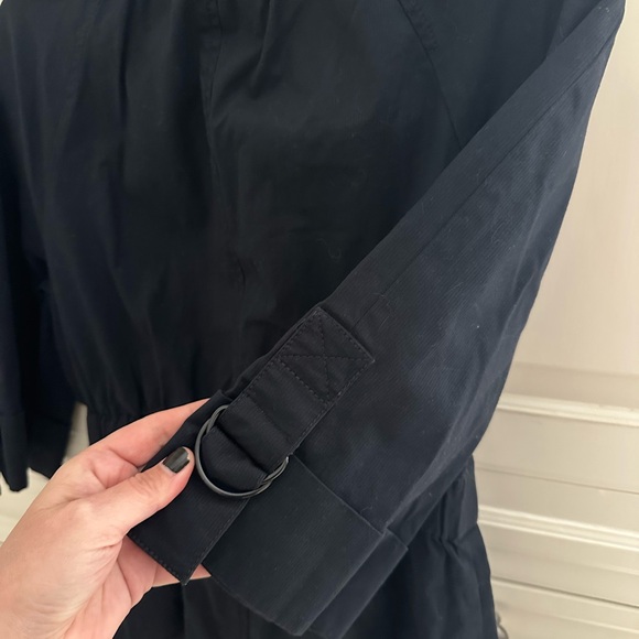 LOFT Navy button up 3/4 sleeve jacket size 4 - Picture 5 of 6